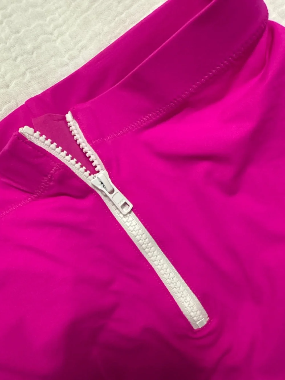 SKIMS Hibiscus (Pink) Sporty Zipper Swim Shorts - Picture 3 of 8